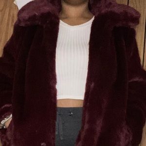 Cute fur coat